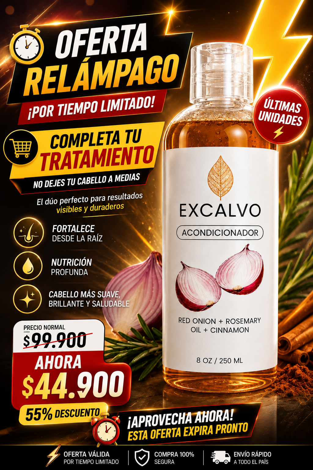 EXCALVO Acondicionador de Cebolla Roja,