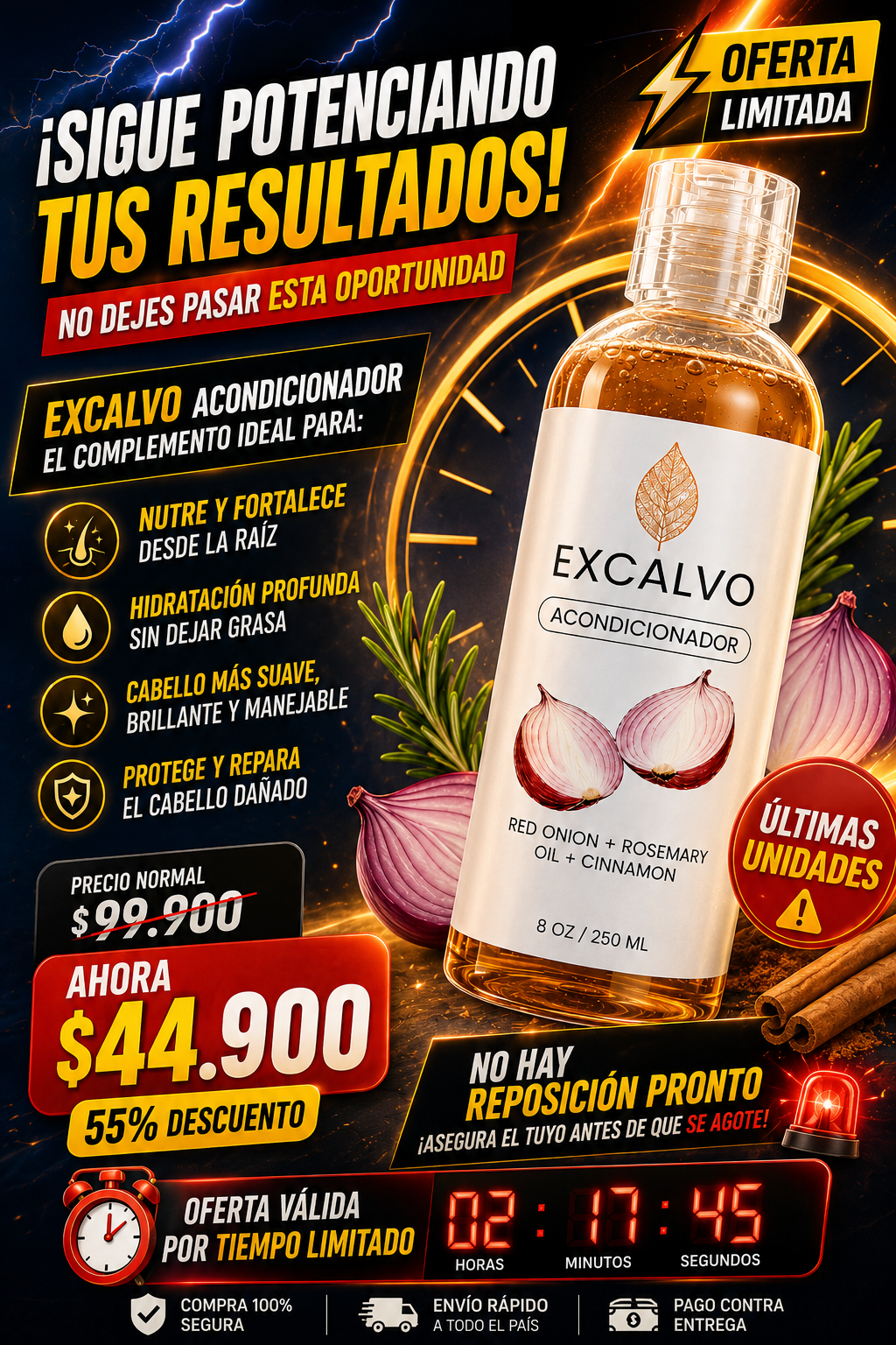 EXCALVO Acondicionador de Cebolla Roja,